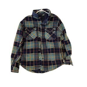 Member's Mark Men's Sherpa Lined Shacket Multi Plaid Medium